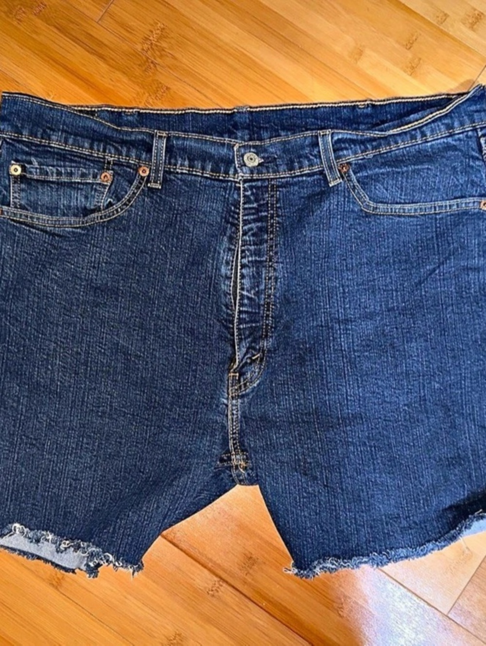 Levi's 505 Denim Cutoff Jean Shorts Waist 40 Blue